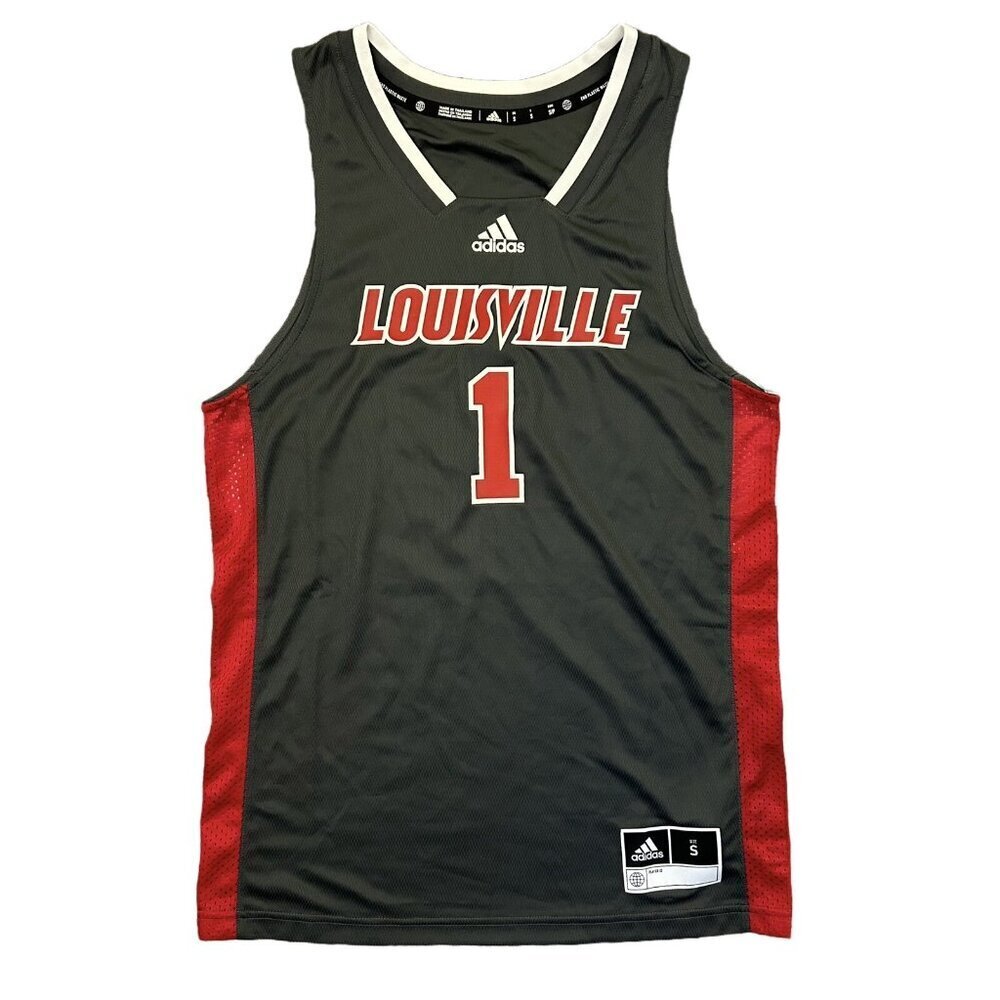 adidas Mens Louisville Cardinals #1 Basketball Jersey Size S - Small - NWT $90